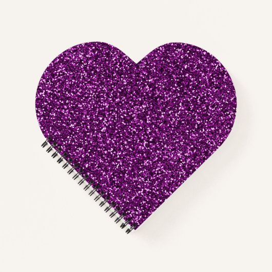 Carnet Paillette Violet de Minuit (Devant)