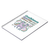 Carnet Paillettes de Confiance de Licorne et Conception d (Côté gauche)