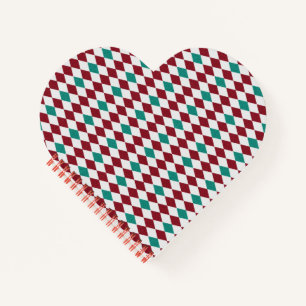 Carnet Paillettes de diamant rouge et bleu