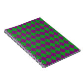 Carnet Paillettes de diamant violet et vert (Côté Droit)