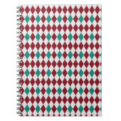 Carnet Paillettes diamant rouges et bleues (Devant)