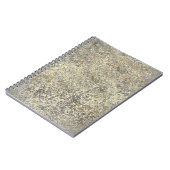 Carnet Paillettes dorées Craquelure Moderne Chic Glamour (Côté gauche)