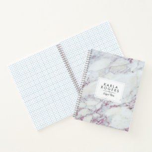 Carnet Paillettes Faux Gris Accents Roses