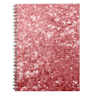 Carnet Paillettes Roses Brillantes Glamour