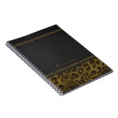 Carnet Paillettes scintillantes de léopard Glam Chic Mode (Côté Droit)