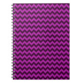Carnet Paillettes Zig Zag Violet (Devant)