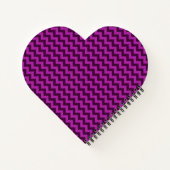 Carnet Paillettes Zig Zag Violet (Dos)
