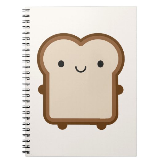 Carnet Pain Kawaii / Toast (Devant)