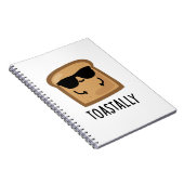Carnet Pain totallement drôle de toast Pun (Côté Droit)