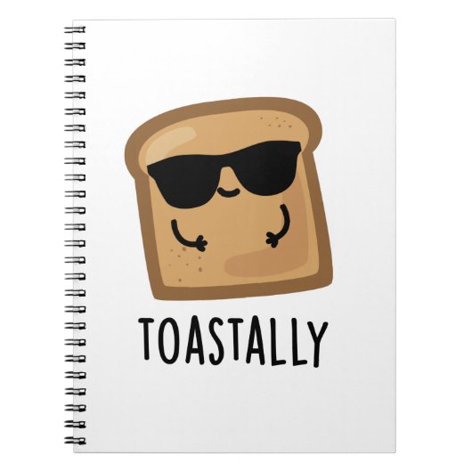 Carnet Pain totallement drôle de toast Pun (Devant)