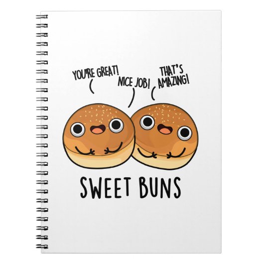 Carnet Pains Buns Puns de cuisson drôle (Devant)