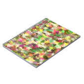Carnet Paint Splatter Automne Couleur Feuilles Abstraits (Côté gauche)