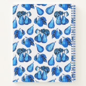 Carnet Paire éparée Impression en Indigo Bleu et Blanc (Dos)