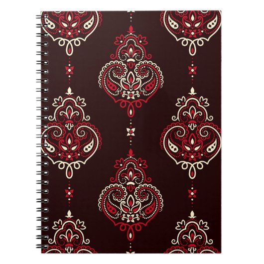 Carnet Paisley Bandana : Boho Vintage Print. (Devant)