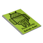 Carnet Paisley Doodle Character pour le robot Android™ (Côté Droit)