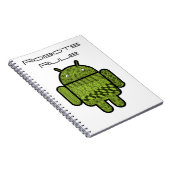 Carnet Paisley Doodle Character pour le robot Android™ (Côté Droit)
