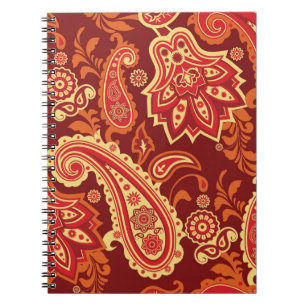 Carnet Paisley, fleurs : motif sans couture décorative