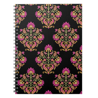 Carnet Paisley floral moghol, design sans soudure.