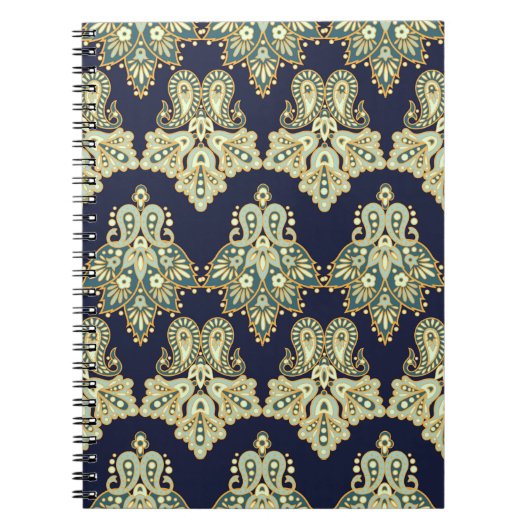 Carnet Paisley floral motif sans soudure. illustration da (Devant)
