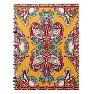 Carnet Paisley florale ornementale : Bandanna traditionne