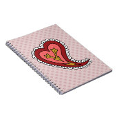 Carnet Paisley Heart (Côté Droit)