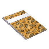 Carnet paisley orange d'automne (Côté Droit)