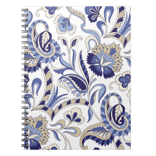 Carnet Paisley patternpa indien traditionnel (Devant)