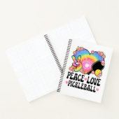 Carnet Paix Amour Pickleball (Intérieur)