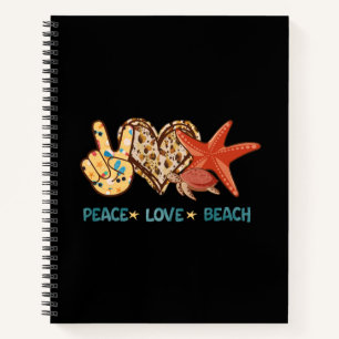 Carnet Paix, Amour, Plage   Paix à la main, Coeur, Tortue