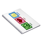 Carnet Paix Amour Softball (Côté Droit)