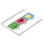 Carnet Paix Amour Softball (Côté gauche)