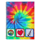 Carnet Paix, amour, violons (Devant)