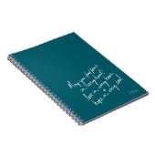 Carnet Paix de l'amour et de l'espoir spirituel écrite à (Côté Droit)