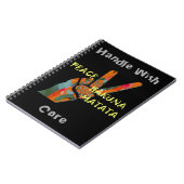 Carnet Paix dehors : panneau Vibes de Hakuna Matata (Côté gauche)