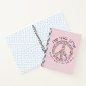 Carnet Paix personnalisée au sein de Floral (Intérieur)