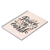 Carnet Paix sur Terre Design Floral (Côté gauche)