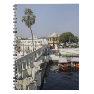 Carnet Palais Jag Mindar, lac Pichola, Udaipur, Inde.