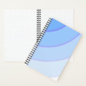 Carnet Pâle motif à flanc bleu ombre (À l'intérieur)