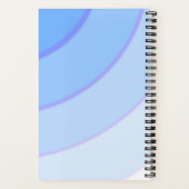 Carnet Pâle motif à flanc bleu ombre (Verso)