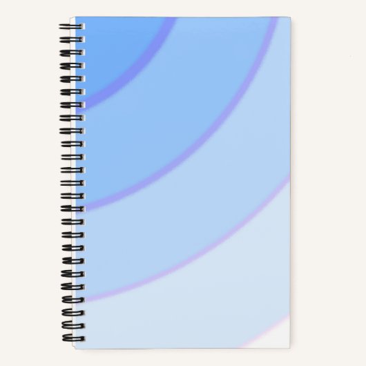 Carnet Pâle motif à flanc bleu ombre (Recto)