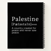 Carnet Palestine Signification design Palestine Définitio (Dos)