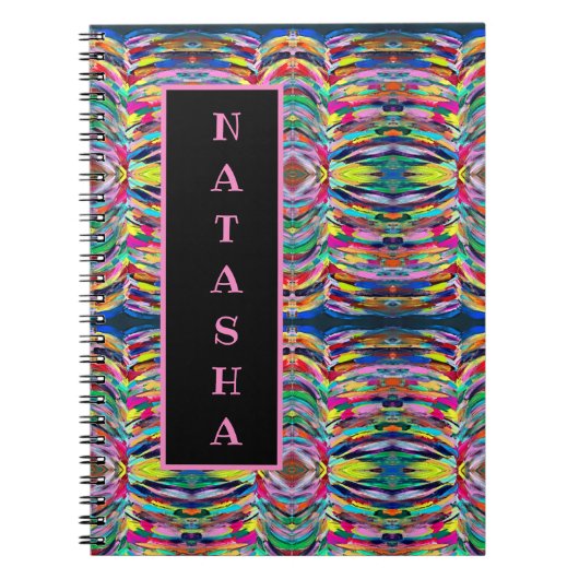 Carnet Palette d'artiste colorée (Devant)