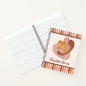 Carnet Palette de couleur boho Abstraite feuilles et band (Intérieur)