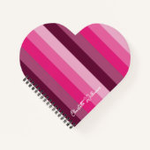 CARNET PALETTE DE COULEUR ROSE JOLIE PALE PLUM STRIPE MOT (Devant)