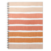 Carnet Palette de traits de brosse chaude (Devant)