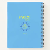 Carnet Palm Beach, Art Voyage, Floride, Preppy, Bleu (Dos)