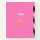 Carnet Palm Beach, Art Voyage, Preppy, Rose (Dos)