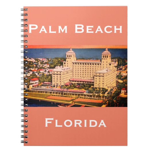 Carnet Palm Beach, Floride - Vintage Skyline Photo (Devant)