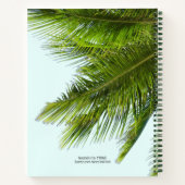 Carnet Palm Fronds Bienvenue Location de clients (Dos)