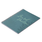 Carnet Palm ombragé Turquoise (Côté gauche)